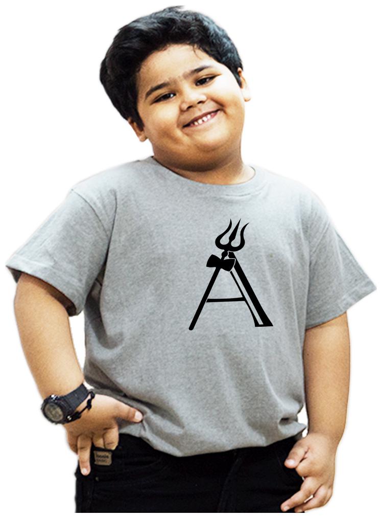 

HEYUZE Boy Cotton Printed T-shirt - Grey