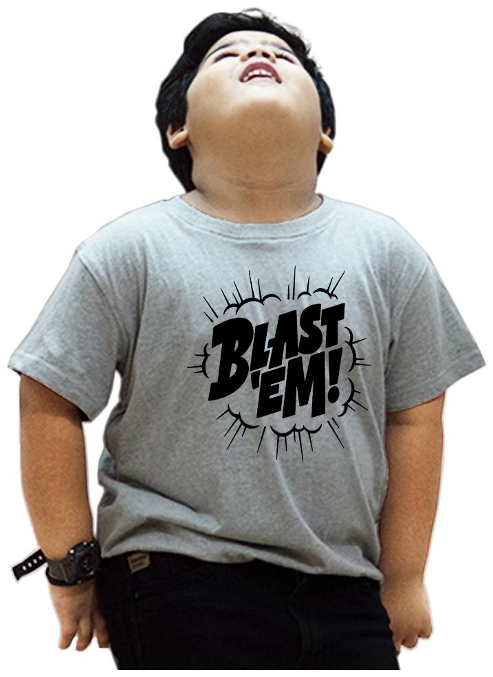 

HEYUZE Boy Cotton Printed T-shirt - Grey