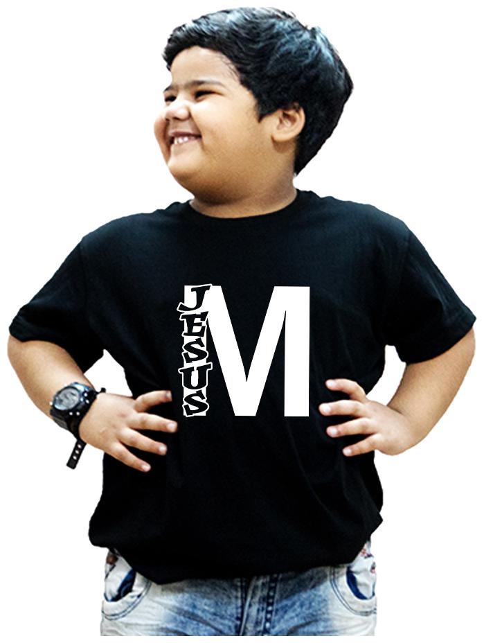 

HEYUZE Boy Cotton Printed T-shirt - Black