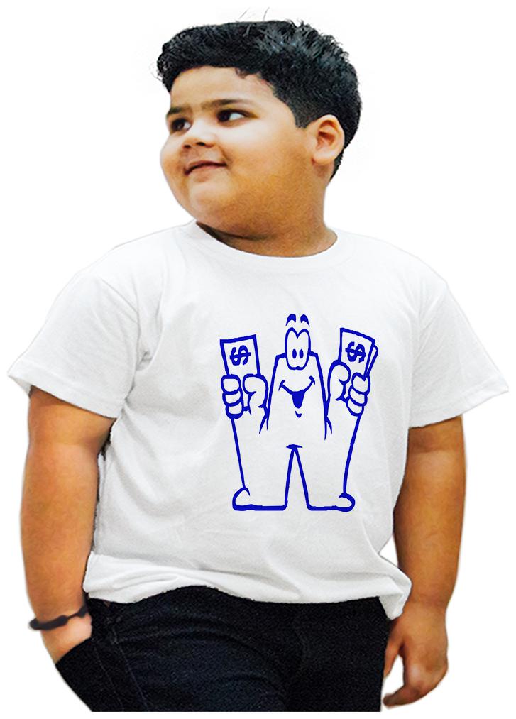 

HEYUZE Boy Cotton Printed T-shirt - White