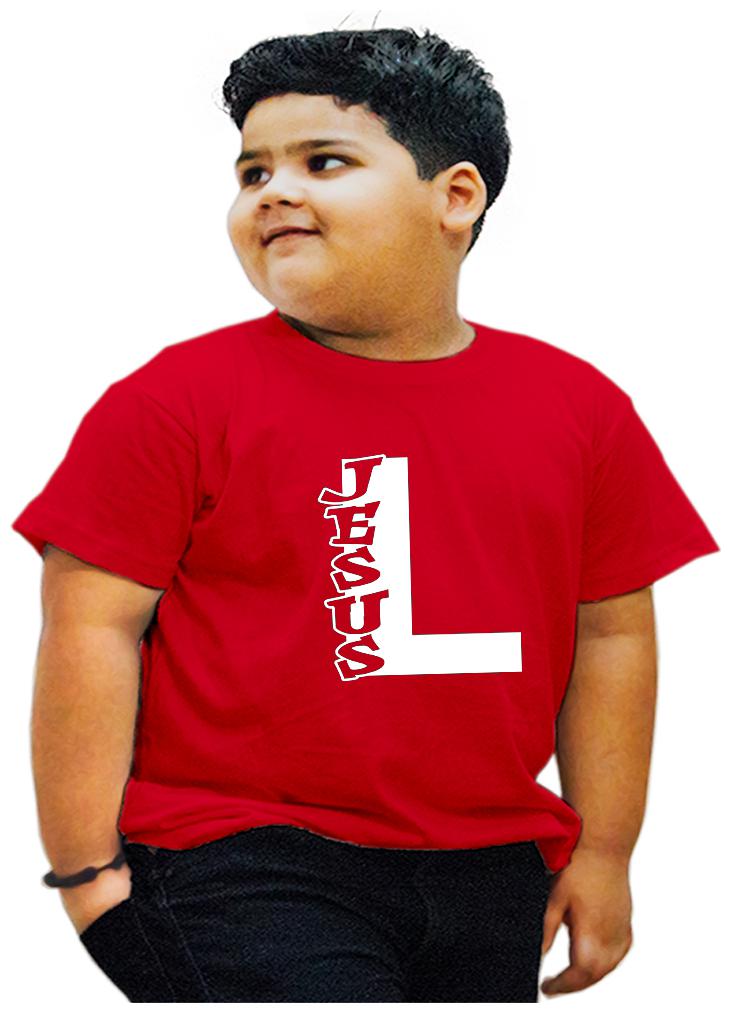 

HEYUZE Boy Cotton Printed T-shirt - Red