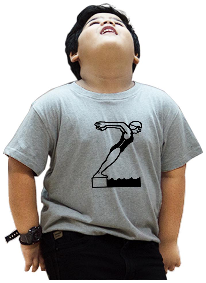 

HEYUZE Boy Cotton Printed T-shirt - Grey