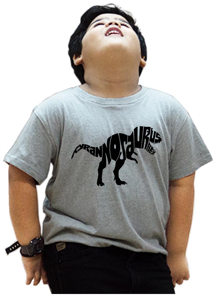 

HEYUZE Boy Cotton Printed T-shirt - Grey