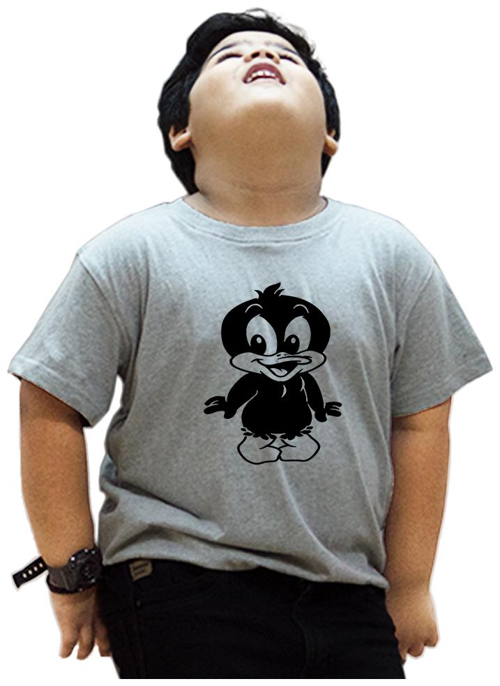 

HEYUZE Boy Cotton Solid T-shirt - Grey