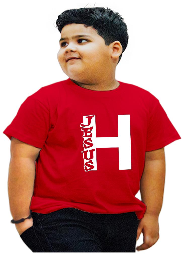 

HEYUZE Boy Cotton Printed T-shirt - Red