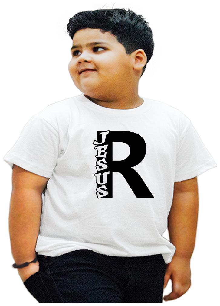

HEYUZE Boy Cotton Printed T-shirt - White