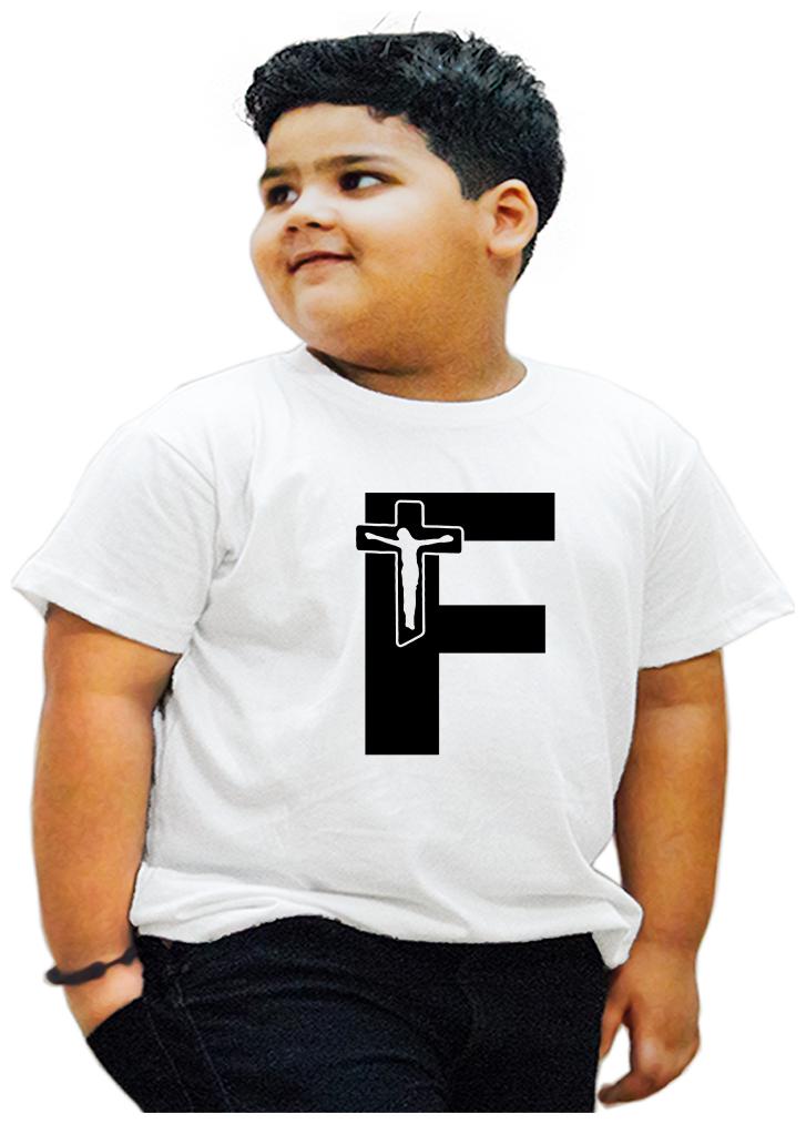 

HEYUZE Boy Cotton Printed T-shirt - White
