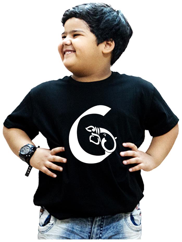 

HEYUZE Boy Cotton Printed T-shirt - Black
