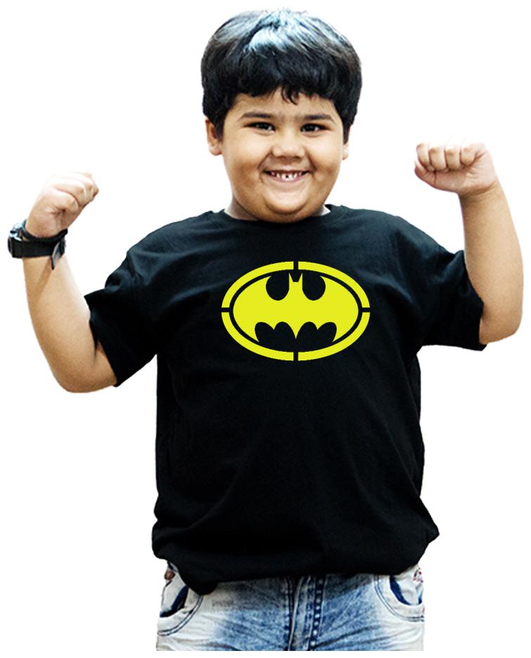 

HEYUZE Boy Cotton Solid T-shirt - Black