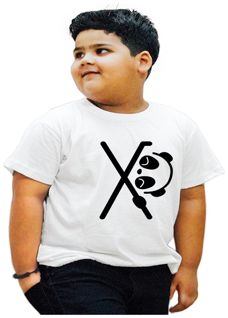 

HEYUZE Boy Cotton Printed T-shirt - White