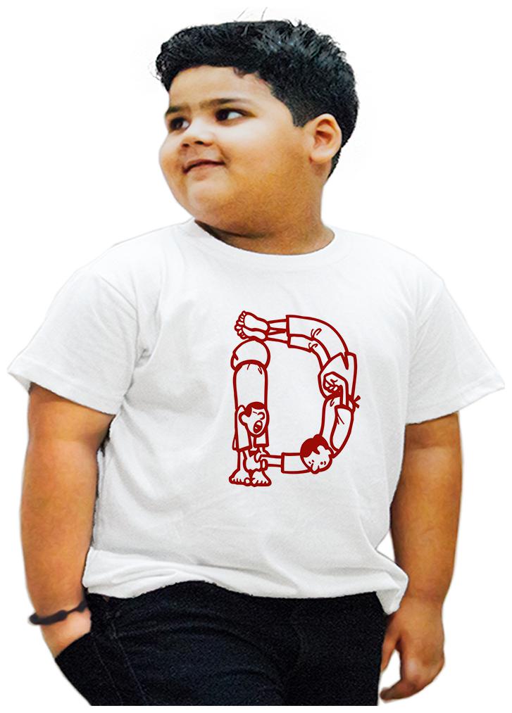 

HEYUZE Boy Cotton Printed T-shirt - White