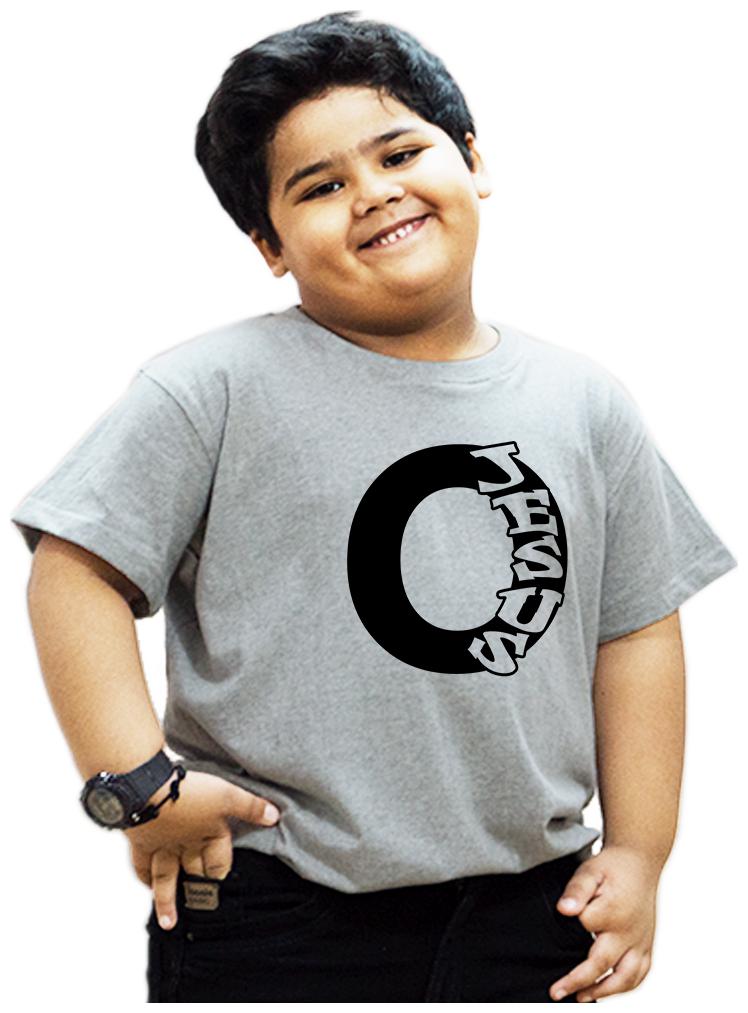 

HEYUZE Boy Cotton Printed T-shirt - Grey