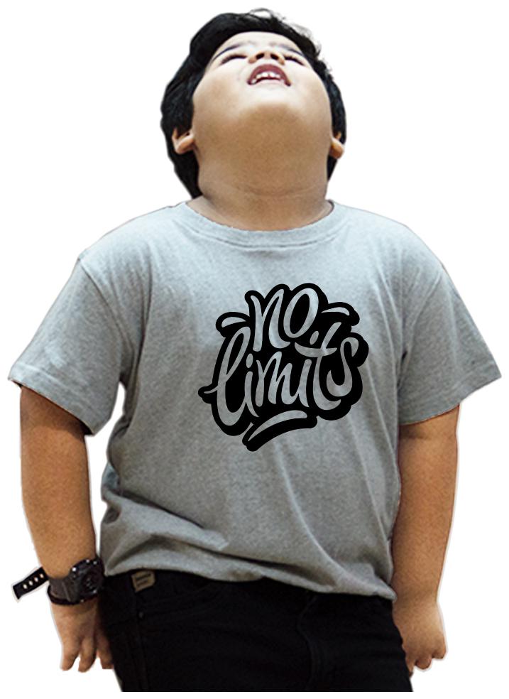 

HEYUZE Boy Cotton Printed T-shirt - Grey
