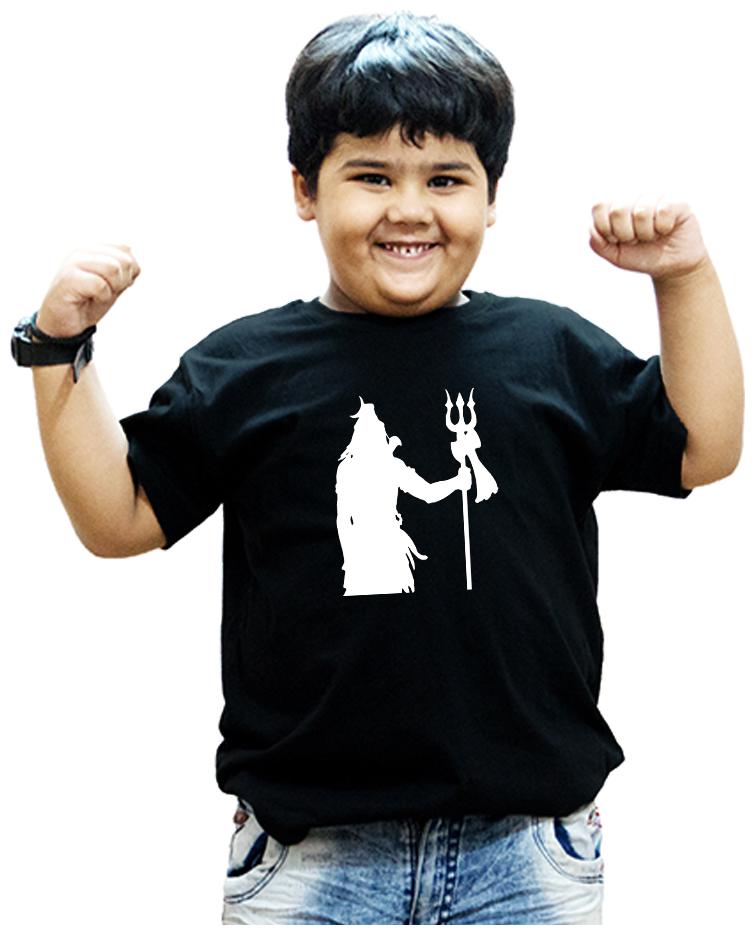 

HEYUZE Boy Cotton Solid T-shirt - Black