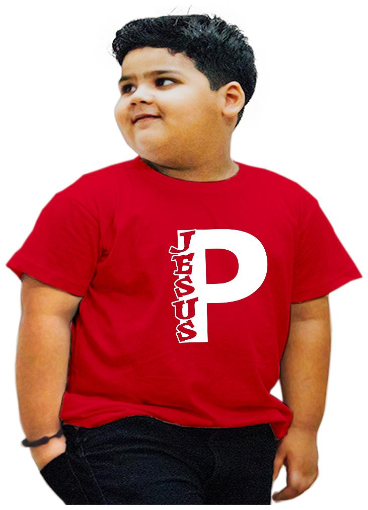 

HEYUZE Boy Cotton Printed T-shirt - Red