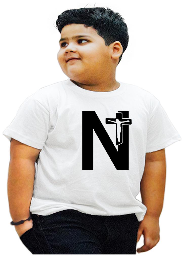 

HEYUZE Boy Cotton Printed T-shirt - White