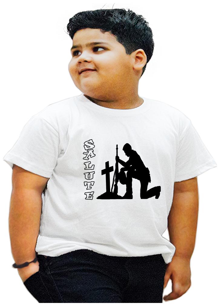 

HEYUZE Boy Cotton Printed T-shirt - White