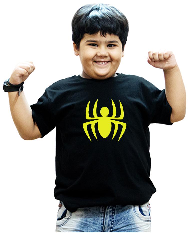 

HEYUZE Boy Cotton Solid T-shirt - Black