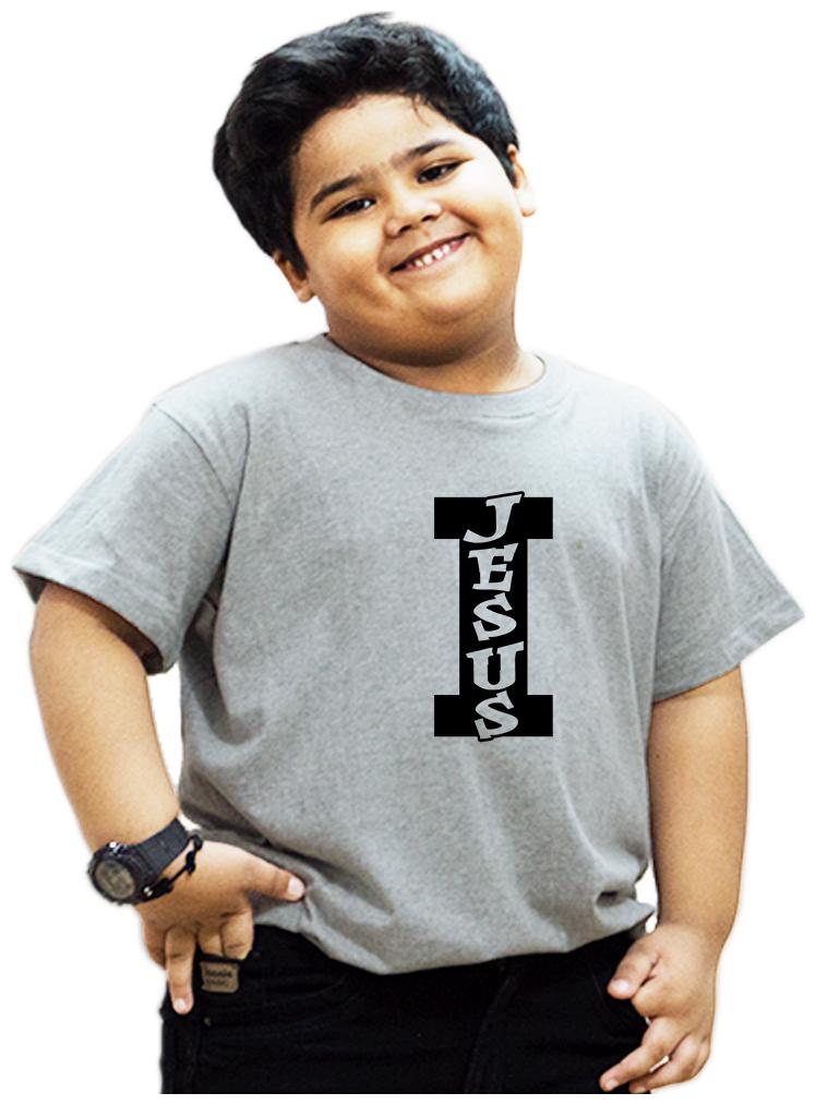 

HEYUZE Boy Cotton Printed T-shirt - Grey