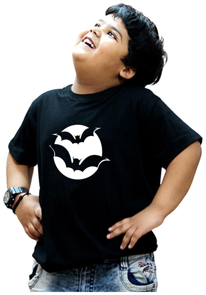 

HEYUZE Boy Cotton Solid T-shirt - Black