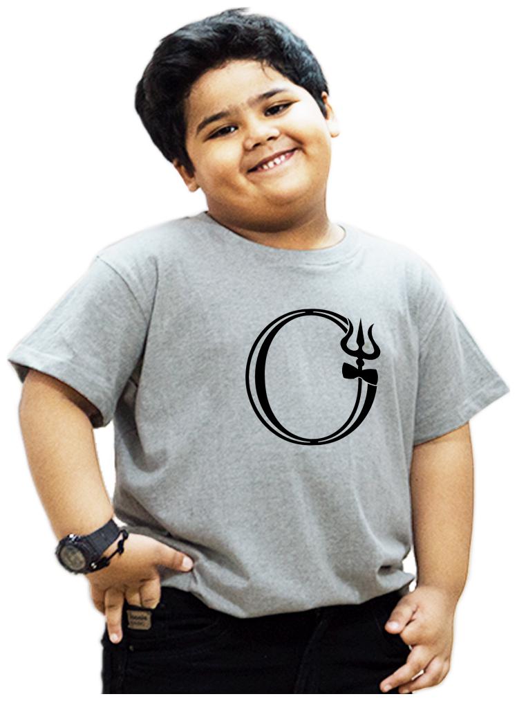 

HEYUZE Boy Cotton Printed T-shirt - Grey