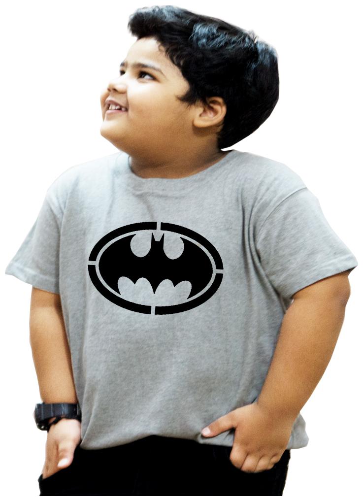 

HEYUZE Boy Cotton Solid T-shirt - Grey
