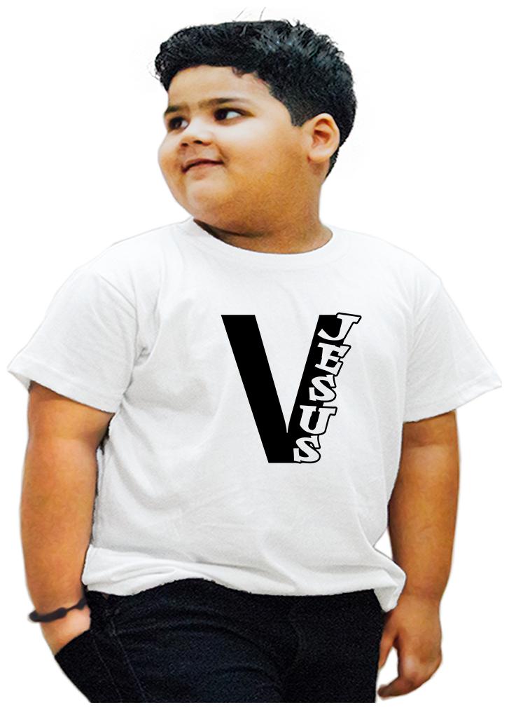 

HEYUZE Boy Cotton Printed T-shirt - White
