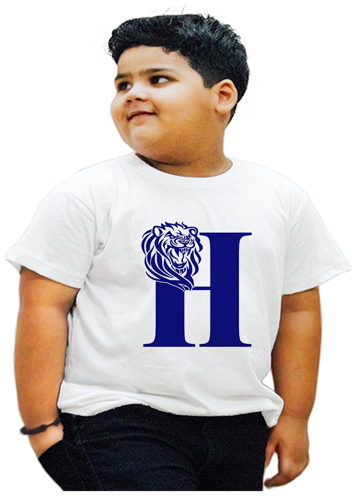 

HEYUZE Boy Cotton Printed T-shirt - White