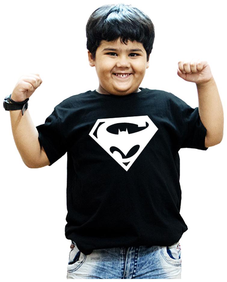 

HEYUZE Boy Cotton Solid T-shirt - Black