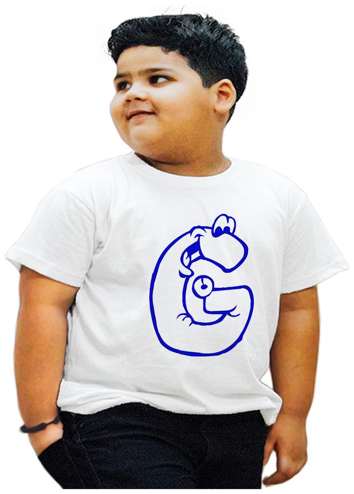 

HEYUZE Boy Cotton Printed T-shirt - White