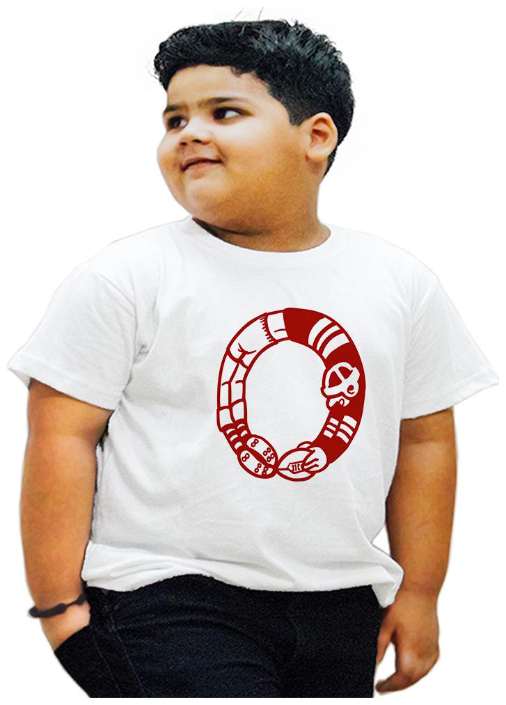 

HEYUZE Boy Cotton Printed T-shirt - White