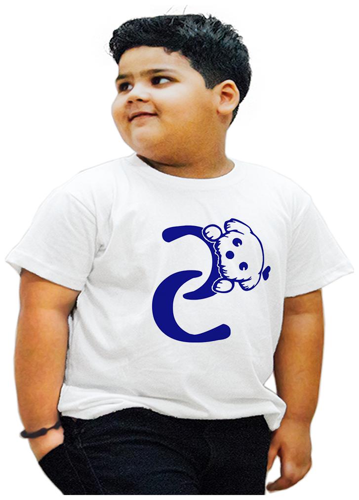 

HEYUZE Boy Cotton Printed T-shirt - White