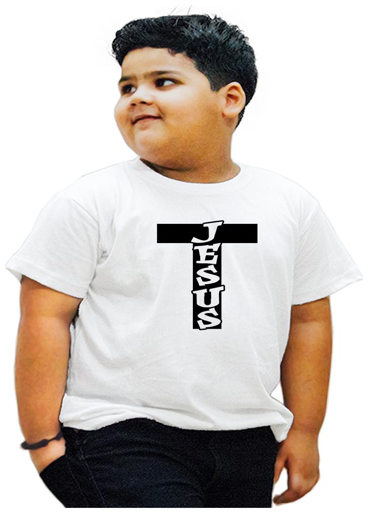 

HEYUZE Boy Cotton Printed T-shirt - White