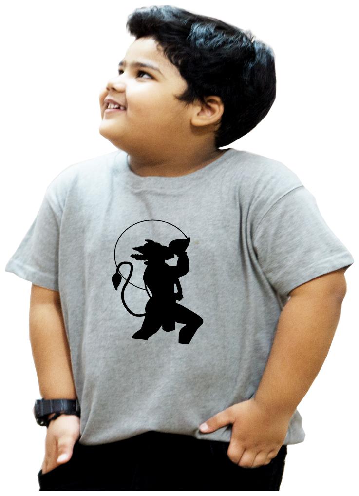 

HEYUZE Boy Cotton Solid T-shirt - Grey