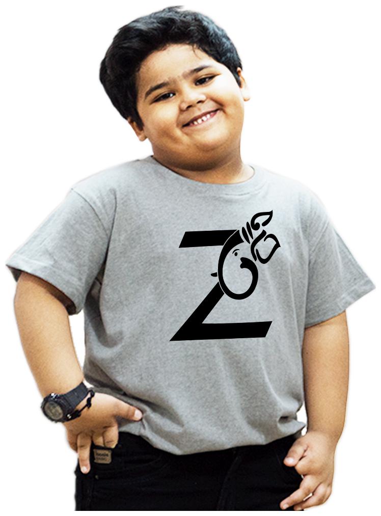 

HEYUZE Boy Cotton Printed T-shirt - Grey