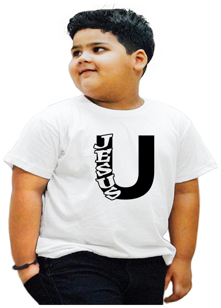 

HEYUZE Boy Cotton Printed T-shirt - White