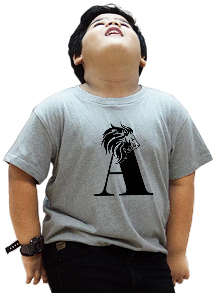 

HEYUZE Boy Cotton Printed T-shirt - Grey