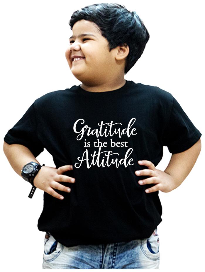 

HEYUZE Boy Cotton Solid T-shirt - Black