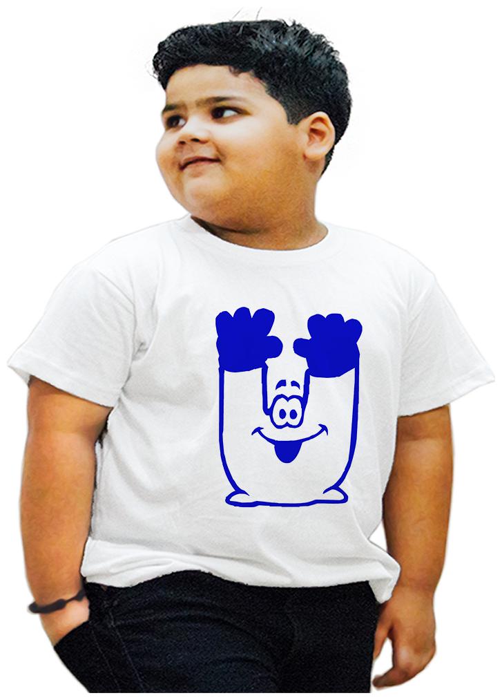 

HEYUZE Boy Cotton Printed T-shirt - White