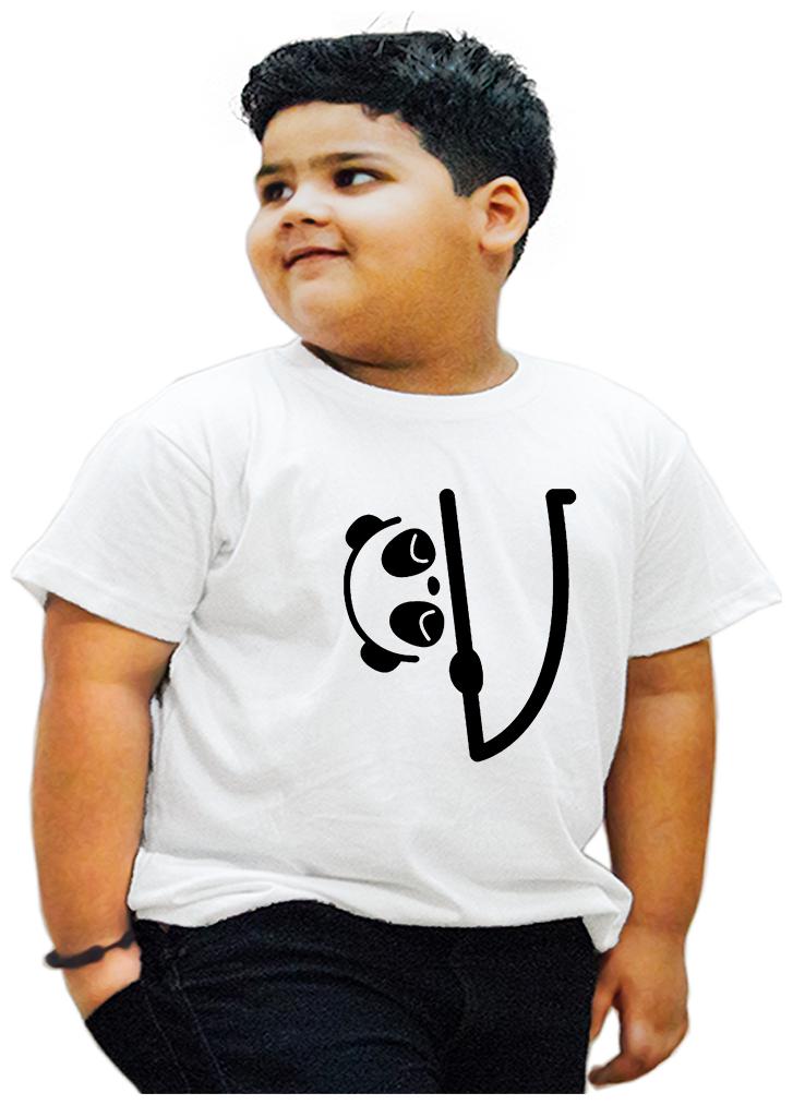

HEYUZE Boy Cotton Printed T-shirt - White