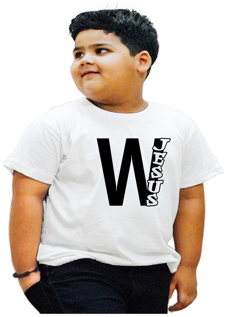 

HEYUZE Boy Cotton Printed T-shirt - White