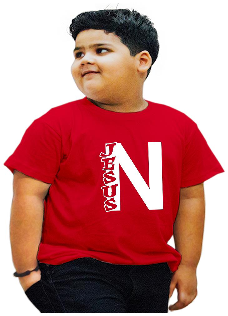 

HEYUZE Boy Cotton Printed T-shirt - Red