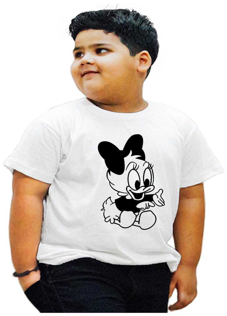 

HEYUZE Boy Cotton Printed T-shirt - White