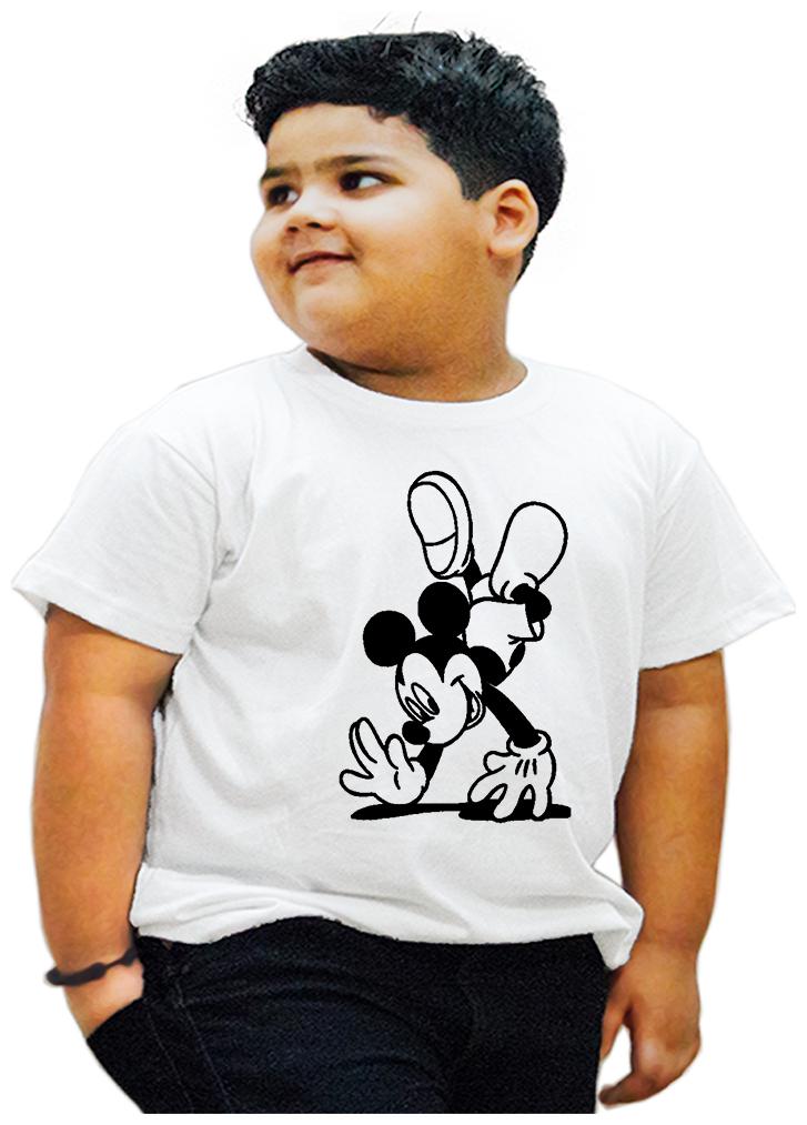 

HEYUZE Boy Cotton Printed T-shirt - White