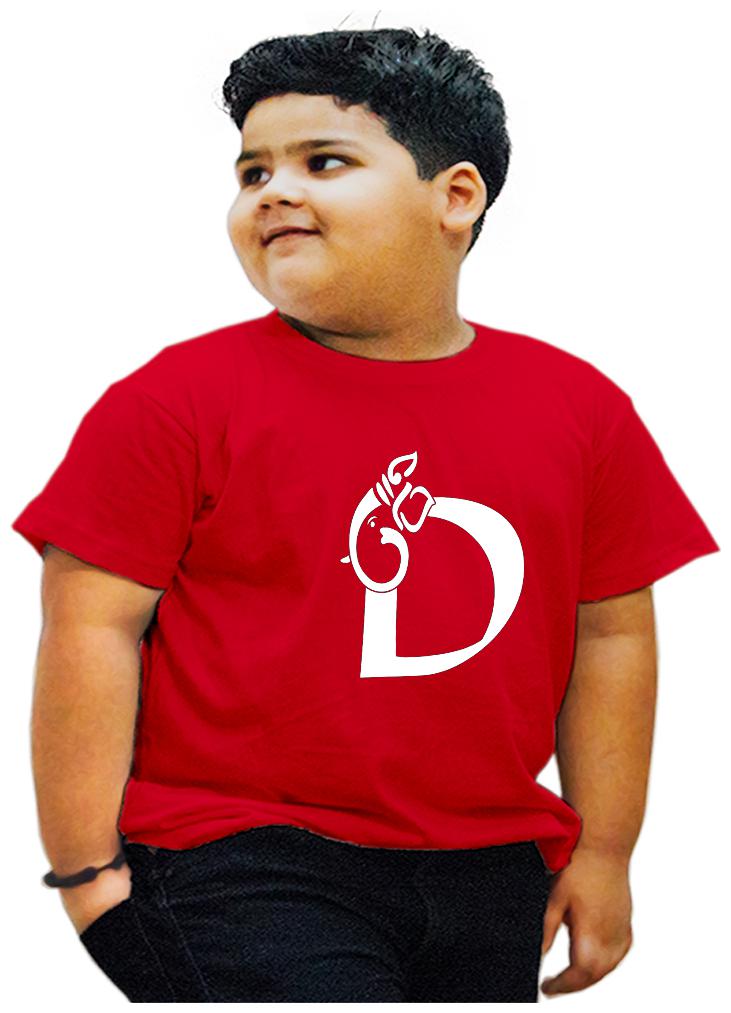 

HEYUZE Boy Cotton Printed T-shirt - Red