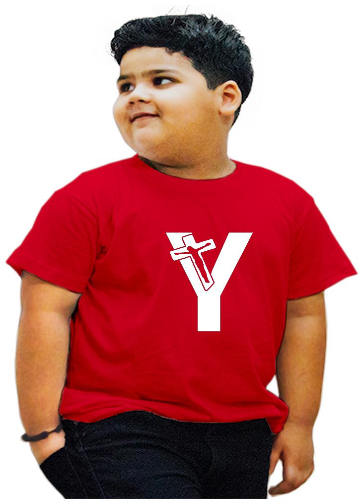 

HEYUZE Boy Cotton Printed T-shirt - Red