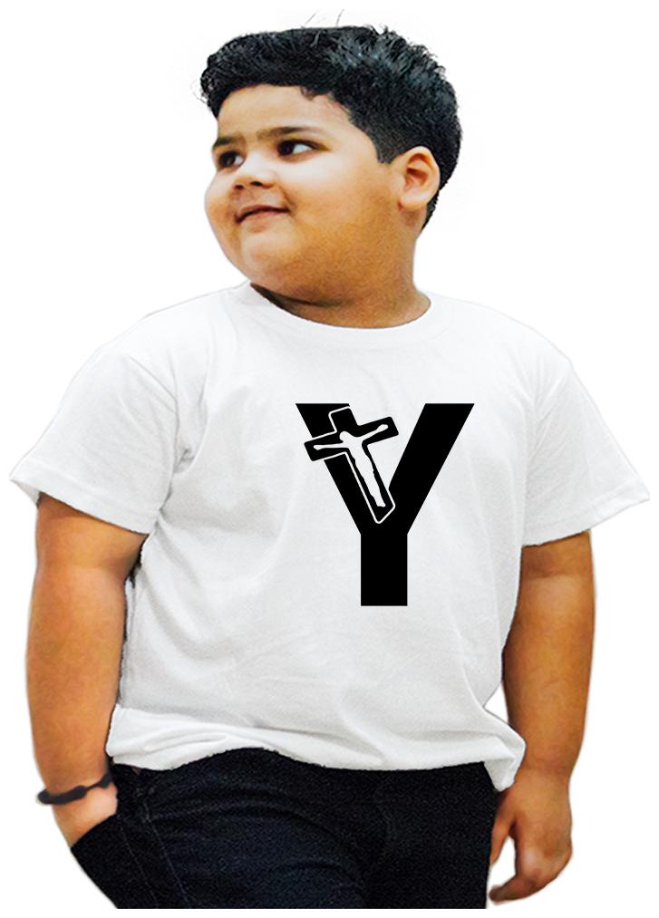 

HEYUZE Boy Cotton Printed T-shirt - White