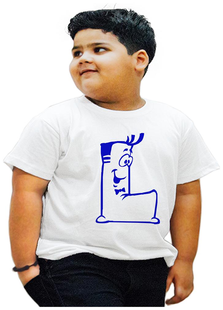 

HEYUZE Boy Cotton Printed T-shirt - White