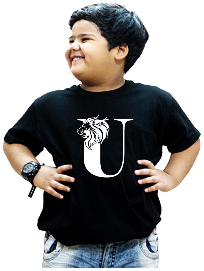 

HEYUZE Boy Cotton Printed T-shirt - Black