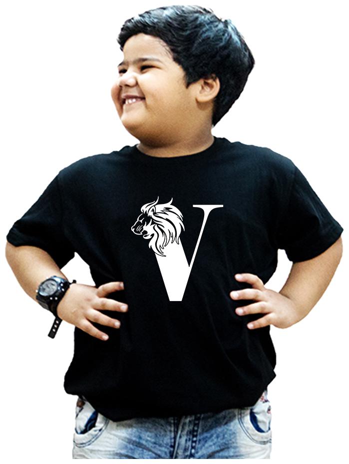

HEYUZE Boy Cotton Printed T-shirt - Black